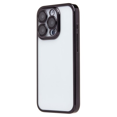 Чехол-накладка для Apple iPhone 15 Pro (черный) - PC073 с закрытой камерой