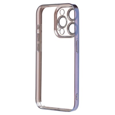 Чехол-накладка для Apple iPhone 15 Pro (синий) - PC073 с закрытой камерой