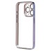 Чехол-накладка для Apple iPhone 15 Pro (синий) - PC073 с закрытой камерой