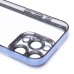 Чехол-накладка для Apple iPhone 15 Pro (синий) - PC073 с закрытой камерой