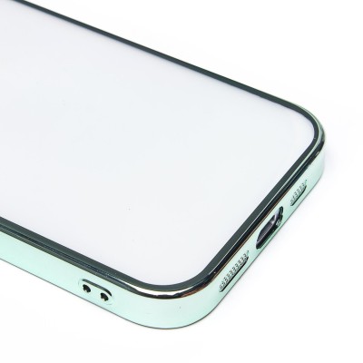 Чехол-накладка для Apple iPhone 15 Pro (зеленый) - PC073 с закрытой камерой