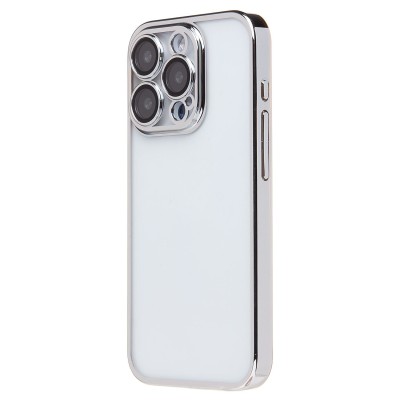 Чехол-накладка для Apple iPhone 15 Pro (серебяный) - PC073 с закрытой камерой