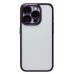 Чехол-накладка для Apple iPhone 15 Pro (фиолетовый) - PC073 с закрытой камерой