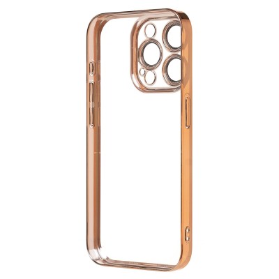 Чехол-накладка для Apple iPhone 15 Pro (желтый) - PC073 с закрытой камерой
