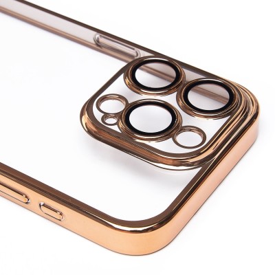 Чехол-накладка для Apple iPhone 15 Pro (желтый) - PC073 с закрытой камерой