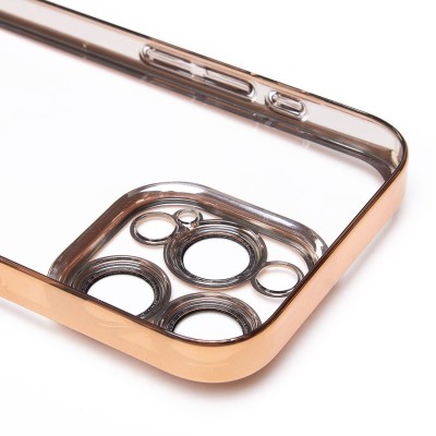 Чехол-накладка для Apple iPhone 15 Pro (желтый) - PC073 с закрытой камерой