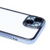 Чехол-накладка для Apple iPhone 15 (синий) - PC073 с закрытой камерой