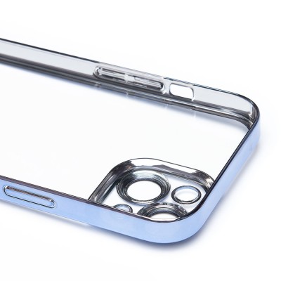 Чехол-накладка для Apple iPhone 15 (синий) - PC073 с закрытой камерой