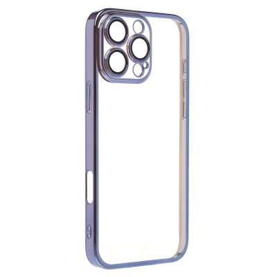 Чехол-накладка для Apple iPhone 16 Pro Max (синий) - PC073 с закрытой камерой