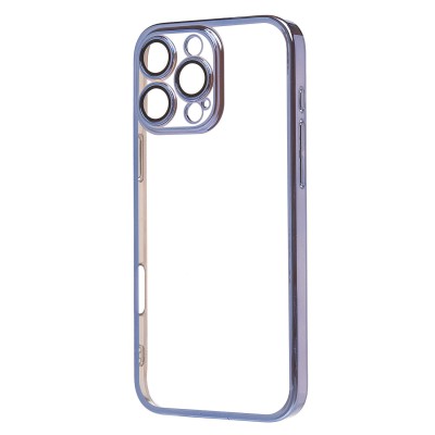 Чехол-накладка для Apple iPhone 16 Pro Max (синий) - PC073 с закрытой камерой