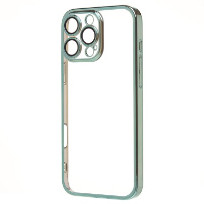 Чехол-накладка для Apple iPhone 16 Pro Max (зеленый) - PC073 с закрытой камерой