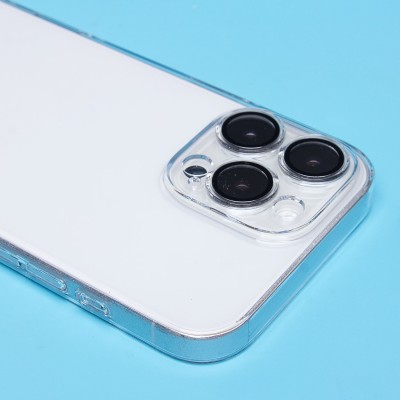 Чехол-накладка для Apple iPhone 16 Pro Max (прозрачный) - PC073 с закрытой камерой