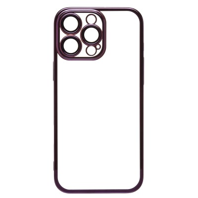 Чехол-накладка для Apple iPhone 16 Pro Max (фиолетовый) - PC073 с закрытой камерой