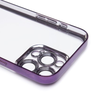 Чехол-накладка для Apple iPhone 16 Pro Max (фиолетовый) - PC073 с закрытой камерой