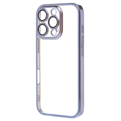 Чехол-накладка для Apple iPhone 16 Pro (синий) - PC073 с закрытой камерой