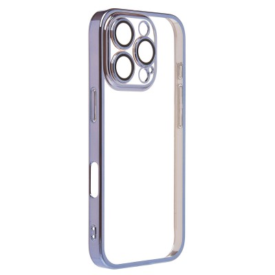 Чехол-накладка для Apple iPhone 16 Pro (синий) - PC073 с закрытой камерой