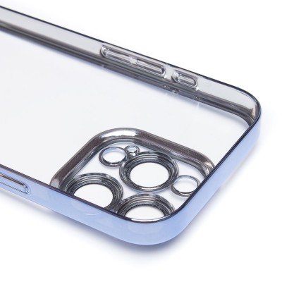 Чехол-накладка для Apple iPhone 16 Pro (синий) - PC073 с закрытой камерой
