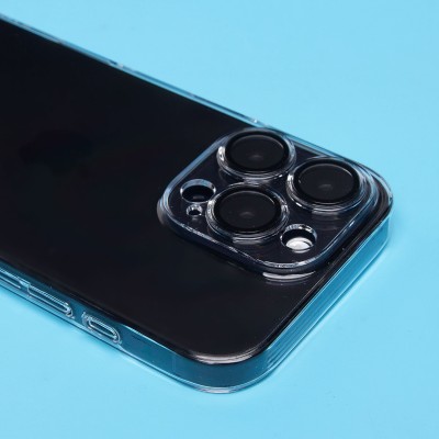 Чехол-накладка для Apple iPhone 16 Pro (прозрачный) - PC073 с закрытой камерой