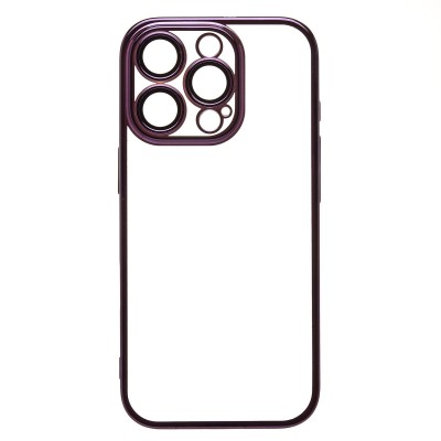Чехол-накладка для Apple iPhone 16 Pro (фиолетовый) - PC073 с закрытой камерой