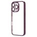 Чехол-накладка для Apple iPhone 16 Pro (фиолетовый) - PC073 с закрытой камерой