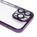 Чехол-накладка для Apple iPhone 16 Pro (фиолетовый) - PC073 с закрытой камерой