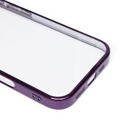 Чехол-накладка для Apple iPhone 16 Pro (фиолетовый) - PC073 с закрытой камерой