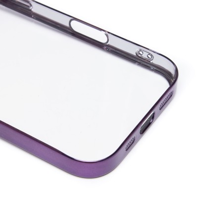 Чехол-накладка для Apple iPhone 16 Pro (фиолетовый) - PC073 с закрытой камерой