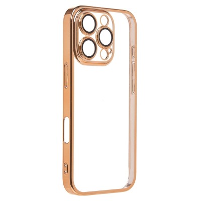 Чехол-накладка для Apple iPhone 16 Pro (желтый) - PC073 с закрытой камерой