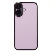 Чехол-накладка для Apple iPhone 16 (черный) - PC073 с закрытой камерой