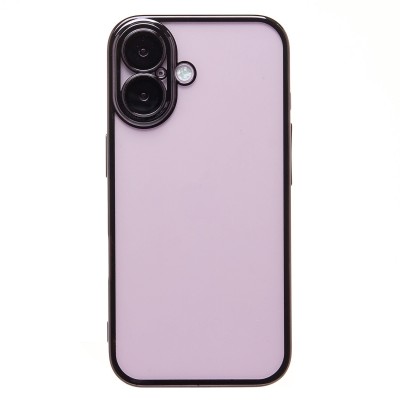 Чехол-накладка для Apple iPhone 16 (черный) - PC073 с закрытой камерой