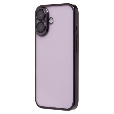 Чехол-накладка для Apple iPhone 16 (черный) - PC073 с закрытой камерой