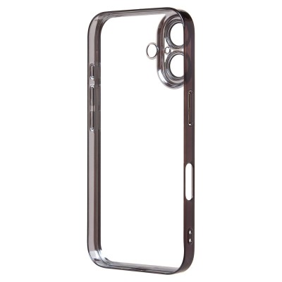 Чехол-накладка для Apple iPhone 16 (черный) - PC073 с закрытой камерой
