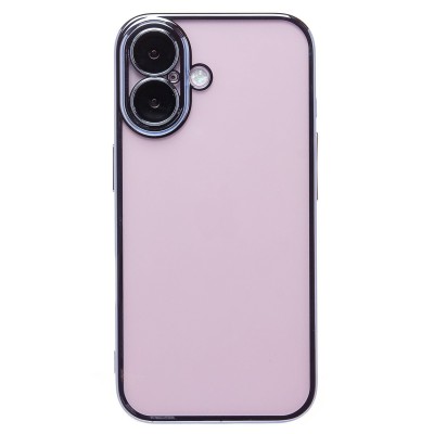 Чехол-накладка для Apple iPhone 16 (синий) - PC073 с закрытой камерой