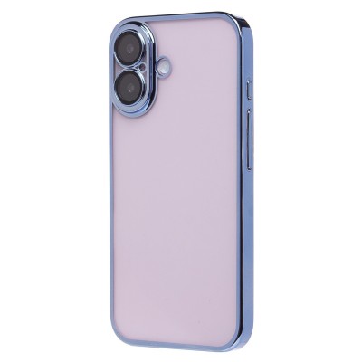 Чехол-накладка для Apple iPhone 16 (синий) - PC073 с закрытой камерой