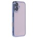 Чехол-накладка для Apple iPhone 16 (синий) - PC073 с закрытой камерой