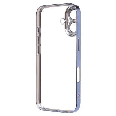 Чехол-накладка для Apple iPhone 16 (синий) - PC073 с закрытой камерой