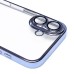 Чехол-накладка для Apple iPhone 16 (синий) - PC073 с закрытой камерой