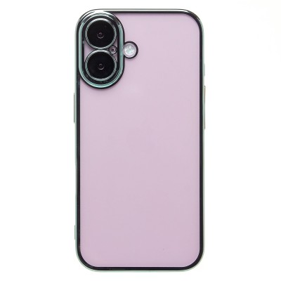 Чехол-накладка для Apple iPhone 16 (зеленый) - PC073 с закрытой камерой