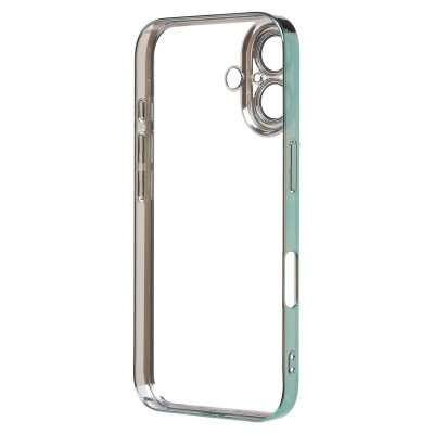 Чехол-накладка для Apple iPhone 16 (зеленый) - PC073 с закрытой камерой