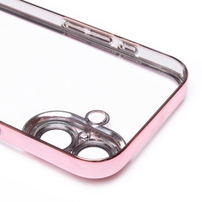 Чехол-накладка для Apple iPhone 16 (розовое золото) - PC073 с закрытой камерой