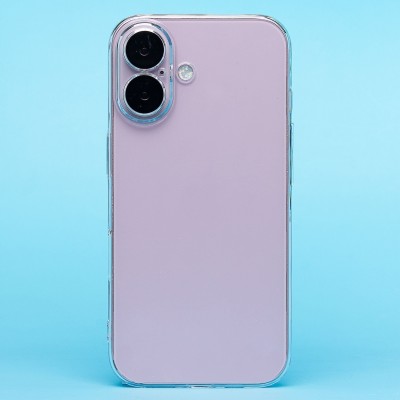 Чехол-накладка для Apple iPhone 16 (прозрачный) - PC073 с закрытой камерой