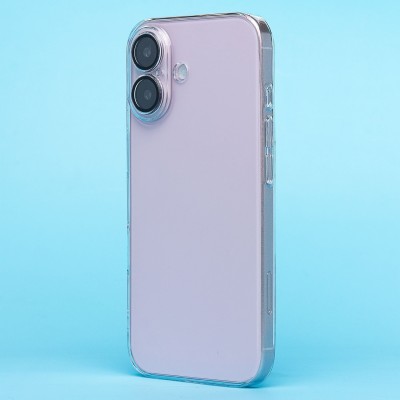 Чехол-накладка для Apple iPhone 16 (прозрачный) - PC073 с закрытой камерой