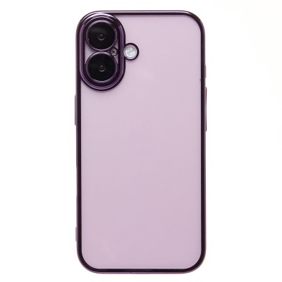 Чехол-накладка для Apple iPhone 16 (фиолетовый) - PC073 с закрытой камерой