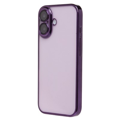 Чехол-накладка для Apple iPhone 16 (фиолетовый) - PC073 с закрытой камерой