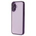 Чехол-накладка для Apple iPhone 16 (фиолетовый) - PC073 с закрытой камерой