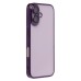 Чехол-накладка для Apple iPhone 16 (фиолетовый) - PC073 с закрытой камерой