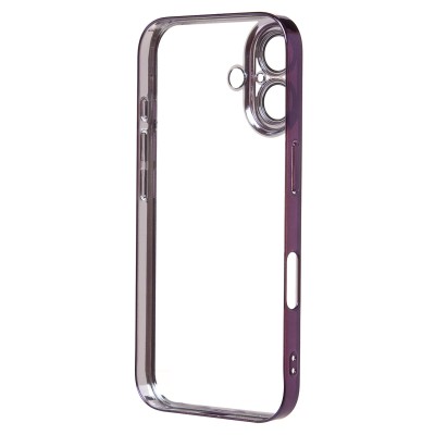 Чехол-накладка для Apple iPhone 16 (фиолетовый) - PC073 с закрытой камерой