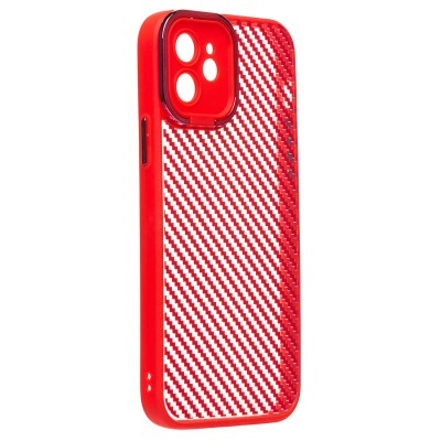 Чехол-накладка для Apple iPhone 12 (красный) - PC077