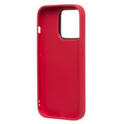 Чехол-накладка для Apple iPhone 14 Pro (красный) - PC084 экокожа