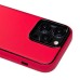 Чехол-накладка для Apple iPhone 14 Pro (красный) - PC084 экокожа